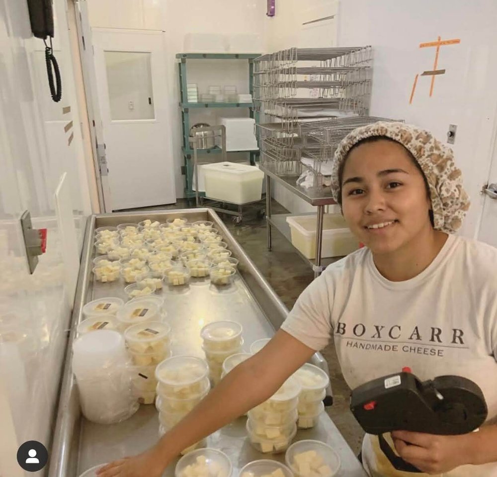 Boxcarr cheese production